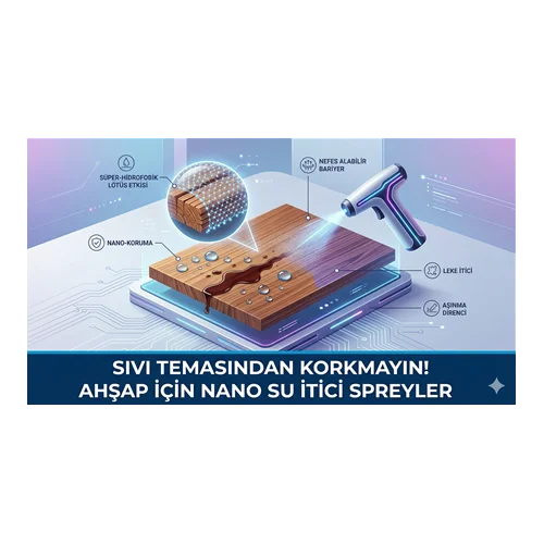 Sıvı Temasından Korkmayın! Ahşap İçin Nano Su İtici Spreyler