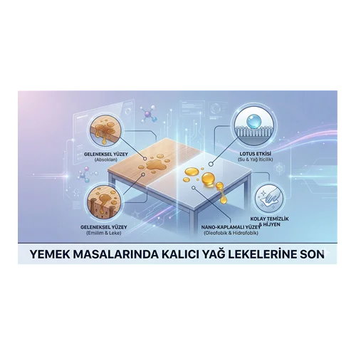 Yemek Masalarında Kalıcı Yağ Lekelerine Son
