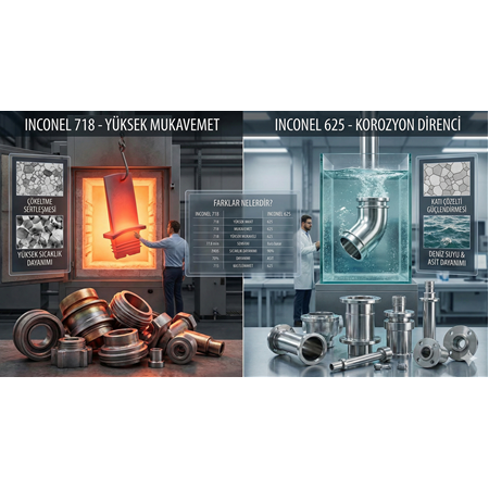 Inconel 718 ve Inconel 625 Arasındaki Farklar Nelerdir?