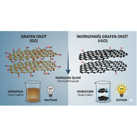 Grafen Oksit ve İndirgenmiş Grafen Oksit (rGO) Farkı
