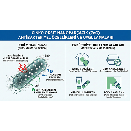 Çinko Oksit Nanoparçacık (ZnO) Antibakteriyel Özellikleri