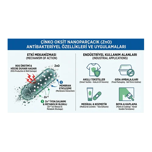Çinko Oksit Nanoparçacık (ZnO) Antibakteriyel Özellikleri