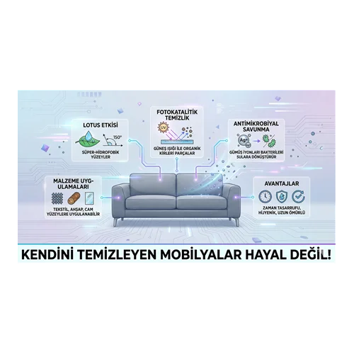 Kendini Temizleyen Mobilyalar Hayal Değil!