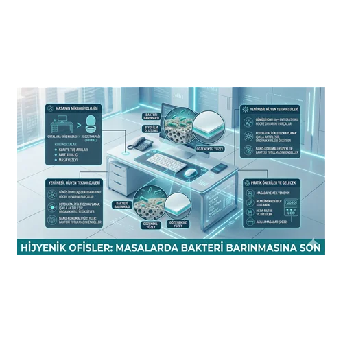 Hijyenik Ofisler: Masalarda Bakteri Barınmasına Son