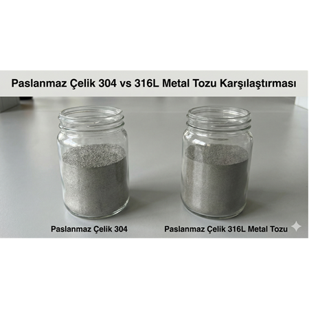 Paslanmaz Çelik 304 vs 316L Metal Tozu Karşılaştırması