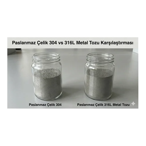 Paslanmaz Çelik 304 vs 316L Metal Tozu Karşılaştırması