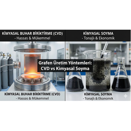 Grafen Üretim Yöntemleri: CVD vs Kimyasal Soyma
