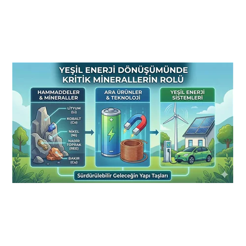Yeşil Enerji Dönüşümünde Kritik Minerallerin Rolü