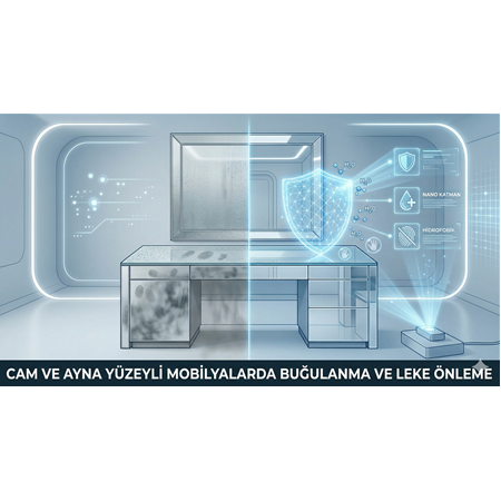 Cam ve Ayna Yüzeyli Mobilyalarda Buğulanma ve Leke Önleme