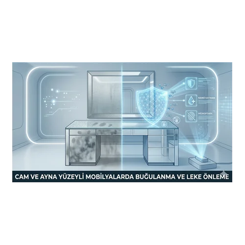 Cam ve Ayna Yüzeyli Mobilyalarda Buğulanma ve Leke Önleme