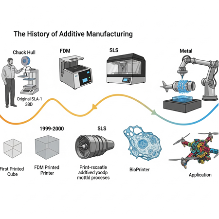 Eklemeli İmalatın Kısa Tarihi: Chuck Hull'dan Günümüze