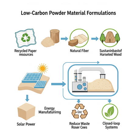 Karbon Ayak İzi Düşük Toz Malzeme Formülasyonları