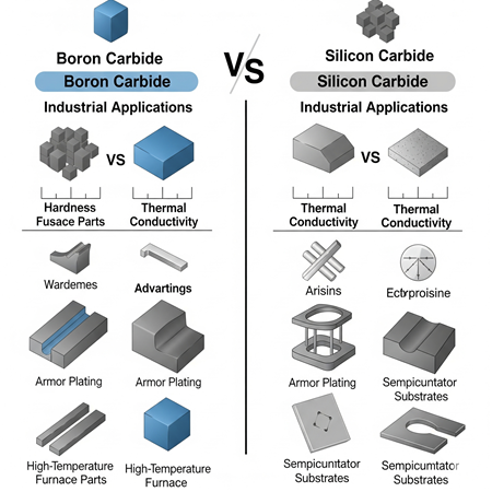Bor Karbür ve Silisyum Karbür Arasındaki Rekabet