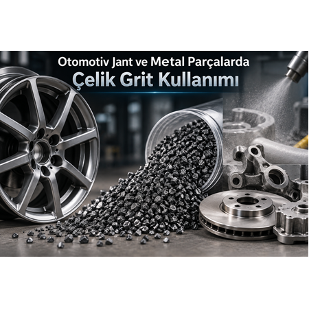 Otomotiv Jant ve Metal Parçalarda Çelik Grit Kullanımı