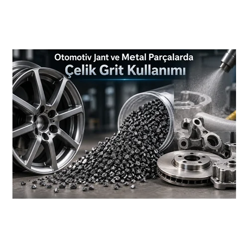 Otomotiv Jant ve Metal Parçalarda Çelik Grit Kullanımı