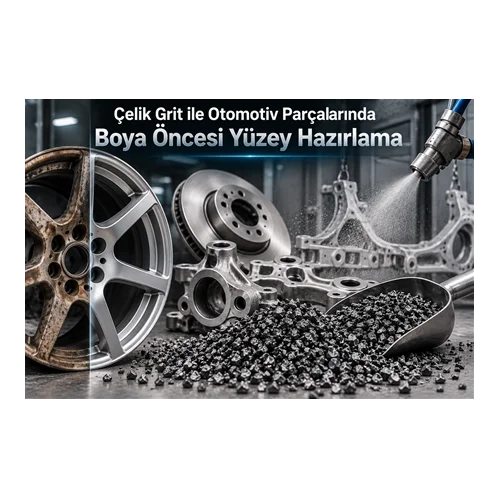 Çelik Grit ile Otomotiv Parçalarında Boya Öncesi Yüzey Hazırlama