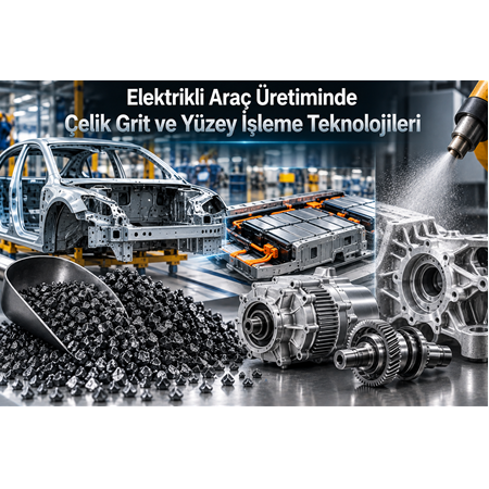 Elektrikli Araç Üretiminde Çelik Grit ve Yüzey İşleme Teknolojileri