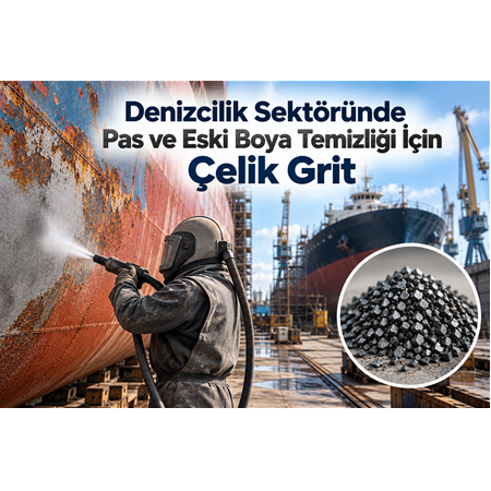 Denizcilik Sektöründe Pas ve Eski Boya Temizliği İçin Çelik Grit