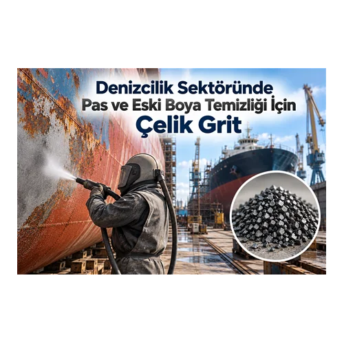 Denizcilik Sektöründe Pas ve Eski Boya Temizliği İçin Çelik Grit