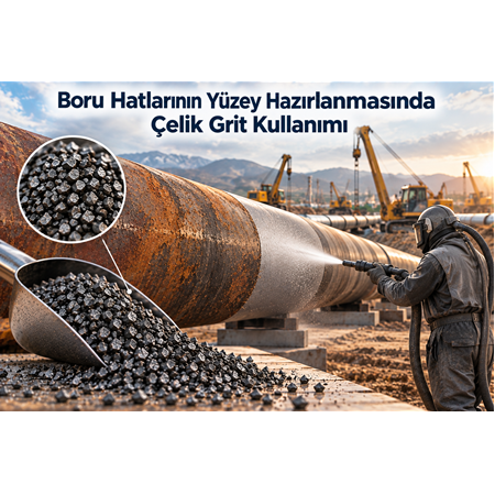 Boru Hatlarının Yüzey Hazırlanmasında Çelik Grit Kullanımı