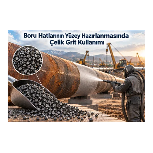 Boru Hatlarının Yüzey Hazırlanmasında Çelik Grit Kullanımı
