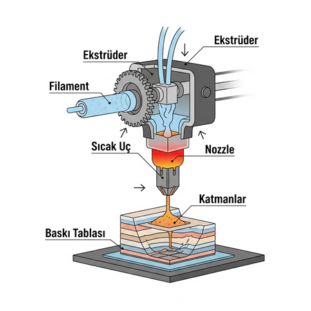 FDM (Fused Deposition Modeling) Teknolojisi Nedir ve Nasıl Çalışır?
