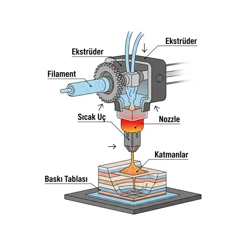FDM (Fused Deposition Modeling) Teknolojisi Nedir ve Nasıl Çalışır?