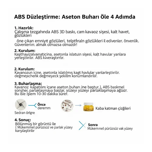 Aseton Buharı ile ABS Pürüzsüzleştirme: Nasıl Yapılır?