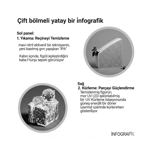 Reçineli Baskı Sonrası İşlemler: Yıkama ve Kürleme (Curing) Rehberi