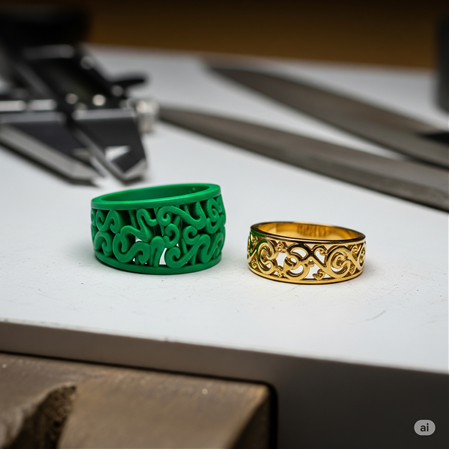 Kuyumculuk İçin 3D Baskı: Dökülebilir Reçinelerin Kullanımı