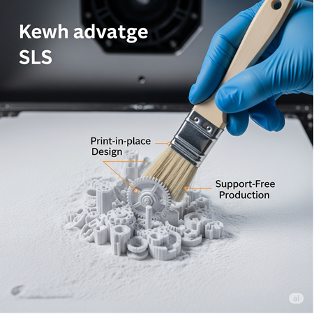 SLS Baskının Avantajları: Desteksiz Üretim ve Tasarım Özgürlüğü