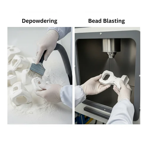SLS Baskı Sonrası İşlemler: Toz Temizleme (Depowdering) ve Kumlama