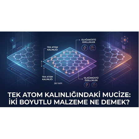 Tek Atom Kalınlığındaki Mucize: İki Boyutlu Malzeme Ne Demek?