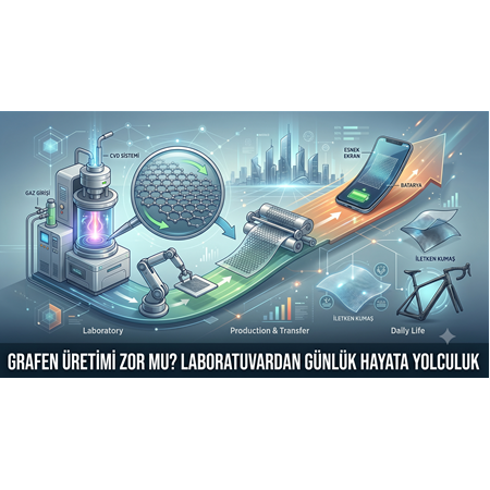 Grafen Üretimi Zor Mu? Laboratuvardan Günlük Hayata Yolculuk