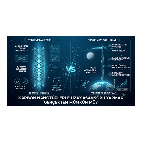 Karbon Nanotüplerle Uzay Asansörü Yapmak Gerçekten Mümkün Mü?