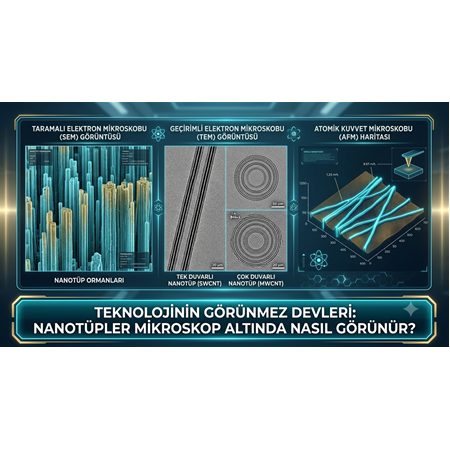 Teknolojinin Görünmez Devleri: Nanotüpler Mikroskop Altında Nasıl Görünür?