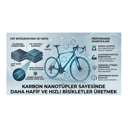 Karbon Nanotüpler Sayesinde Daha Hafif ve Hızlı Bisikletler Üretmek