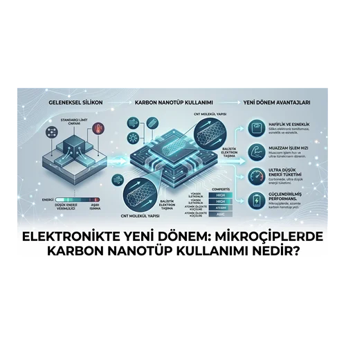 Elektronikte Yeni Dönem: Mikroçiplerde Karbon Nanotüp Kullanımı Nedir?
