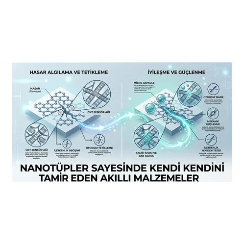 Nanotüpler Sayesinde Kendi Kendini Tamir Eden Akıllı Malzemeler