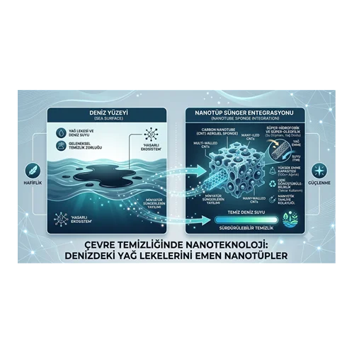 Çevre Temizliğinde Nanoteknoloji: Denizdeki Yağ Lekelerini Emen Nanotüpler