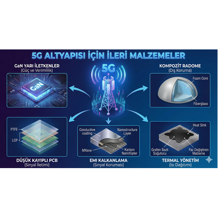 5G Altyapısı İçin Gerekli İleri Malzemeler