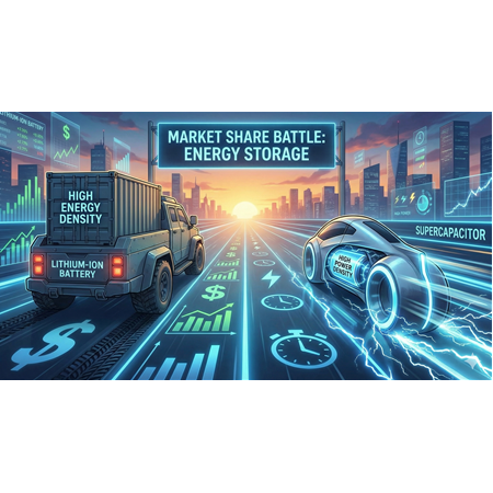Süperkapasitörler vs Bataryalar: Pazar Payı Savaşı