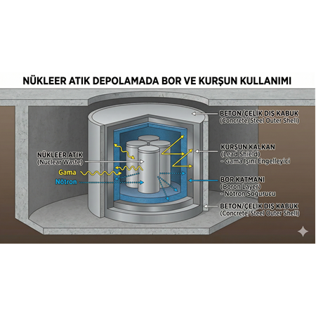 Nükleer Atık Depolamada Bor ve Kurşun Kullanımı