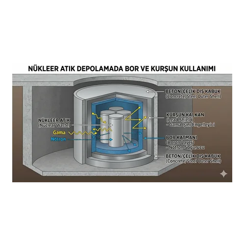 Nükleer Atık Depolamada Bor ve Kurşun Kullanımı