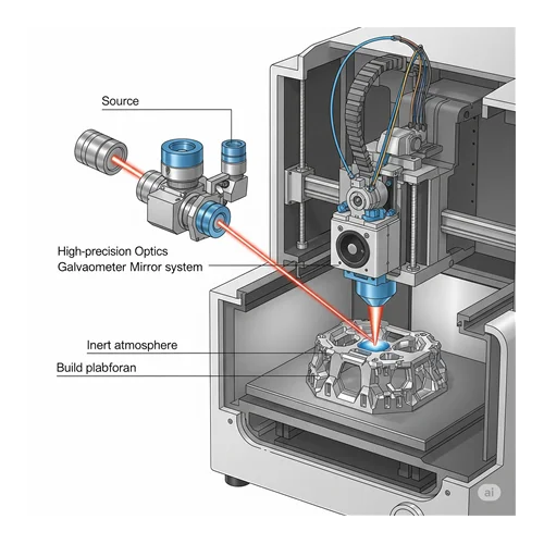 Metal 3D Yazıcının Anatomisi: Lazer, Optik, İnert Atmosfer