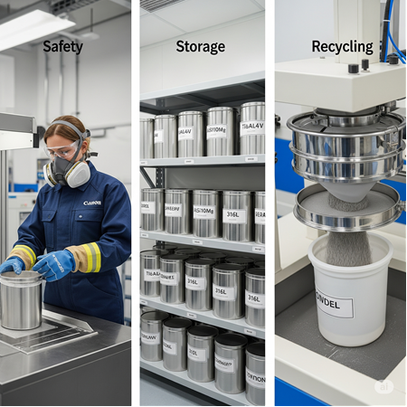 Metal Toz Yönetimi: Güvenlik, Depolama ve Geri Dönüşüm