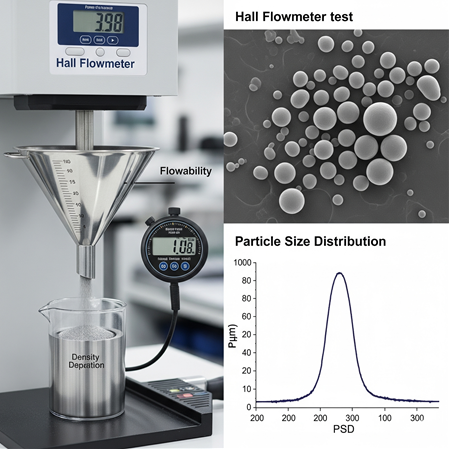 Metal Tozlarının Karakterizasyonu: Akışkanlık, Parçacık Boyutu Dağılımı
