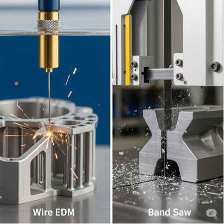 Metal Parçaların Plakadan Sökülmesi: Tel Erozyon (Wire EDM) ve Testere