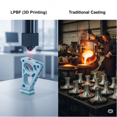 LPBF vs. Geleneksel Döküm: Avantaj ve Dezavantajlar
