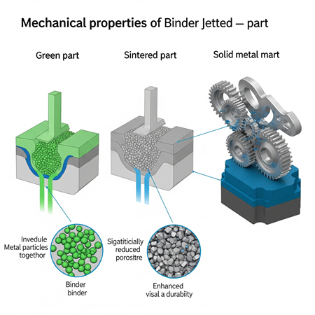 Binder Jetting ile Üretilen Parçaların Mekanik Özellikleri